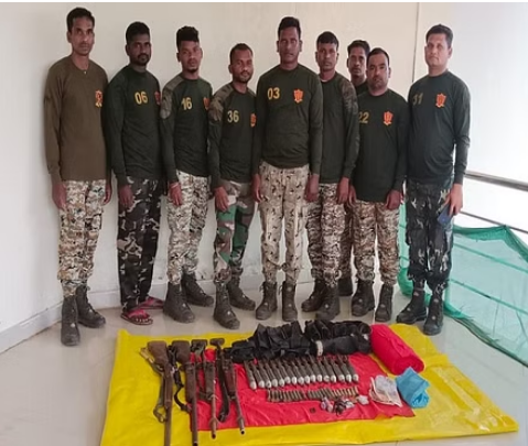 NAXAL WEAPONS RECOVERED