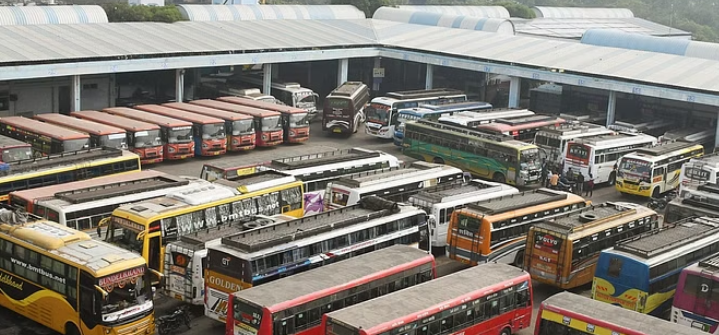 truck bus strike in india