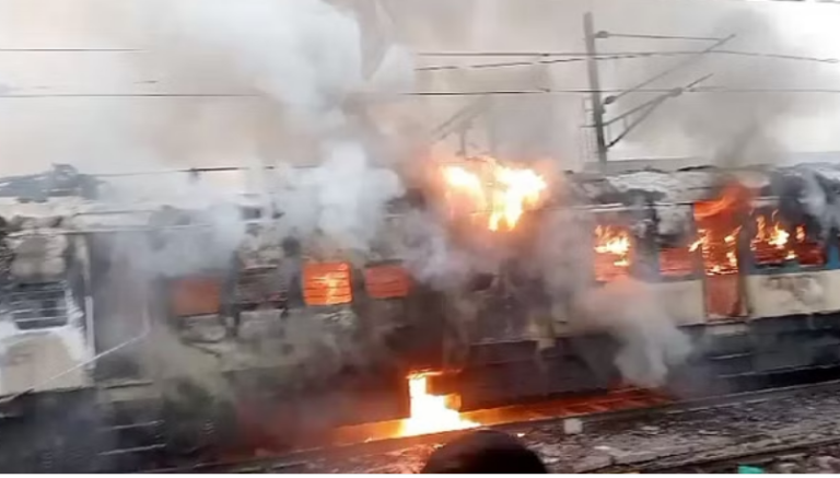 Fire in Passenger Train